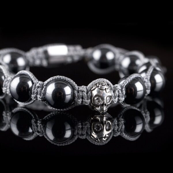 Photo of Hematite beads and skull bracelet