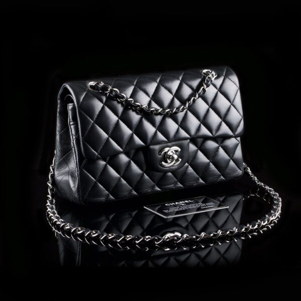 Photo of Chanel 2.55 Timeless Classic Flap Bag Small Black