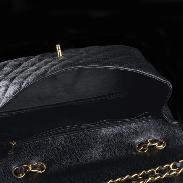 Photo of Chanel Jumbo Classic Flap Black Caviar Golden Hardware