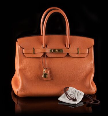 Photo of Hermès handbag orange Birkin 35
