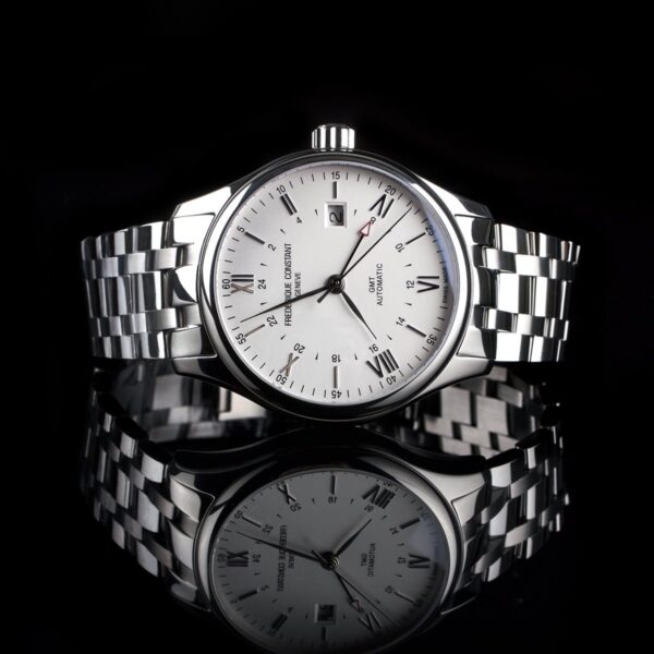 Photo of Frederique Constant steel watch with white dial