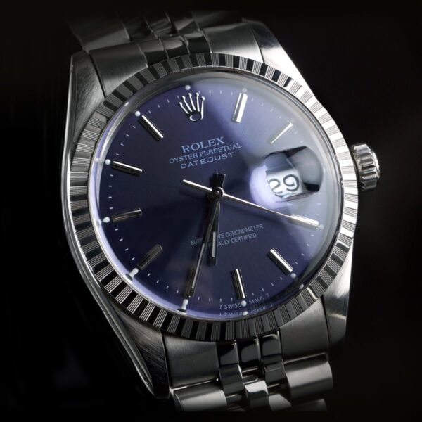 Photo of Rolex Mens Watch Datejust 16030 steel blue dial