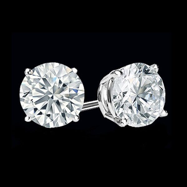 Photo of Diamond Solitaire Earrings white gold