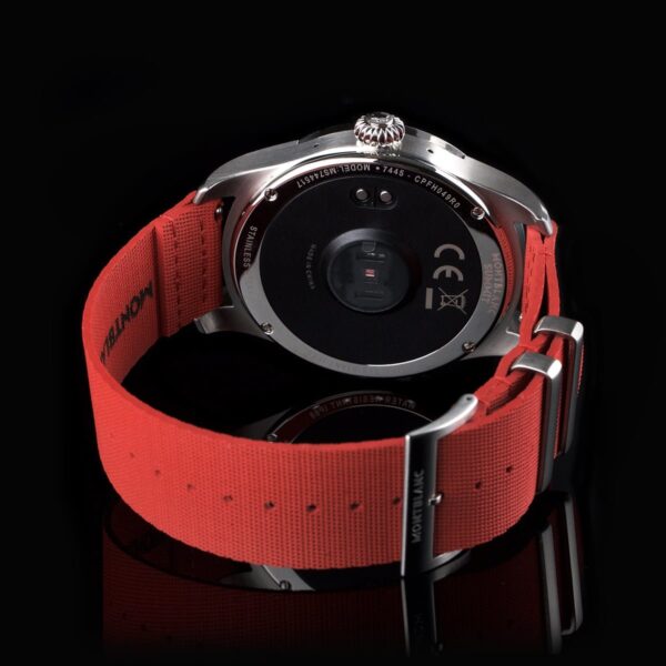 Photo of Montblanc Summit Smartwatch with red strap